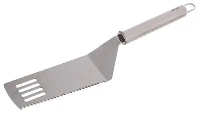 Zdjęcie produktu dla Łopatka do ciasta ze stali nierdzewnej z ząbkowaną krawędzią, 28 cm