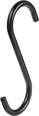 Produktbild von Dolle Haken für Pipe-Regalsystem 8,6 x 5,2 cm schwarz matt 5 Stück