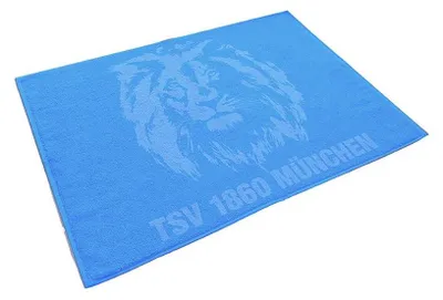 Produktbild von TSV 1860 München Duschvorleger Löwe hellblau