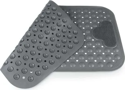 Produktbild von EASYmaxx Duschmatte mit Saugnäpfen - Rutschfest - 70x40 cm - grau