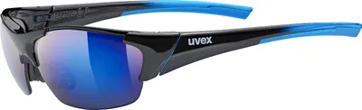 Produktbild von Uvex blaze III, Halbrandlos, Schwarz, Schwarz, Blau, Blau