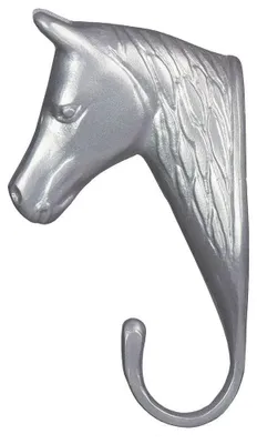 Produktbild von Horka Horse Head Zügelhalter Silber  Silber One Size