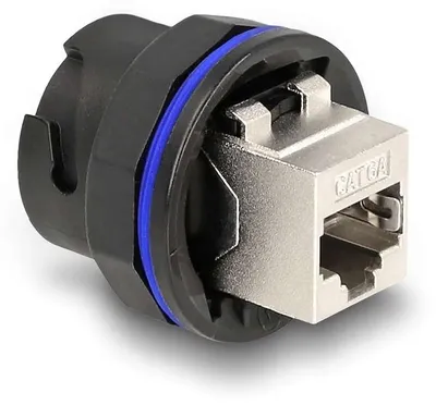 Obrázok produktu pre DeLOCK 67048, RJ45, RJ45, Čierna, Kovová