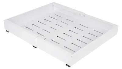 Immagine prodotto di Organizzatore estensibile per armadietti da cucina - Ripiano per mobiletti sottolavello con cassetti - Estendibile - Larghezza regolabile - Acciaio - Bianco