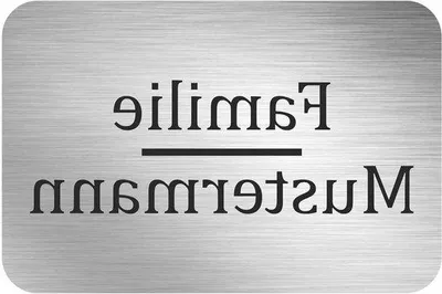 Immagine prodotto di Targhetta in composito di alluminio - Numero civico - Espositore numerico - Effetto acciaio inossidabile - 800 x 600 mm - Colore argento
