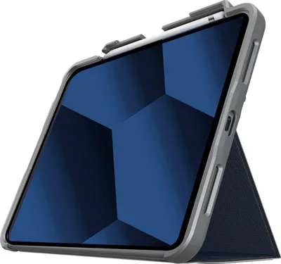 Produktbild von stm goods, Verstärkte Folio-Hülle für das iPad 10,9“ 2022 Dux Plus mit Apple Pencil-Steckplatz, Nachtblau