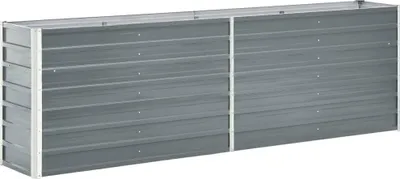 Zdjęcie produktu dla Podwyższone łóżko Stal ocynkowana 240x40x77 cm Szary
