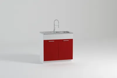 Obrázek produktu pro Kuchyňská skříňka dřezová 80 cm - FEM ZL80 2D1B