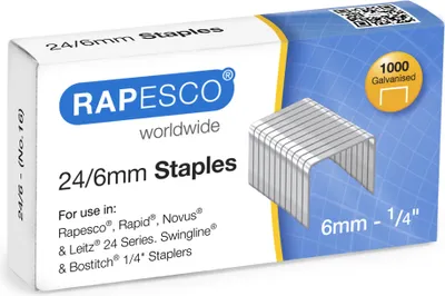 Image de Agrafes RAPESCO 53/8 zinguées 2.000 pièces