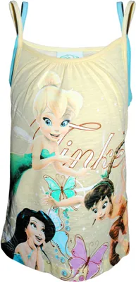 Produktbild von 73261 Mädchen Top Gelb Gr. 98 – Sommerleicht & Bequem – Süßes Feenmotiv – Ideal für warme Tage
