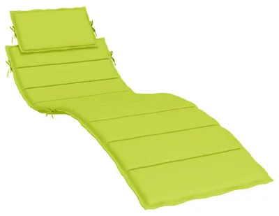 Image de vidaXL Coussin pour bain de soleil vert clair 186x58x4 cm tissu Oxford