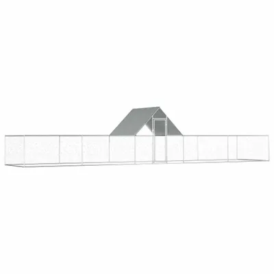 Immagine prodotto di VidaXL Pollaio 10x2x2 m in acciaio zincato