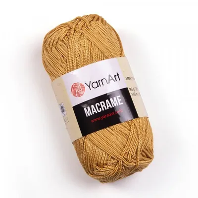 Obrázek produktu pro YarnArt Macrame příze 90 g / 90 m - barva 155 zlatá - makramé příze