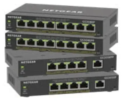 Produktbild von NETGEAR GS308EPP, Managed, L2/L3, Gigabit Ethernet (10/100/1000), Vollduplex, Power over Ethernet (PoE)
