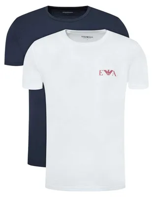 Obrázok produktu pre Emporio Armani – tričko pre mužov (balenie po 2 ks) NA301 (S) (tmavomodrá/biela)