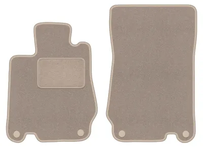 Productafbeelding van Velours automatten voor Mercedes SL R230 2001-2011 – 2-delig, beige, op maat – Wielganizator LUX
