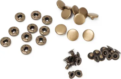 Produktbild von Metall-Druckknopfverschluss fr Kleidung, Kunsthandwerk, Heimreparatur, 10 Stck, Kupferbronze, 15 Mm (#1)