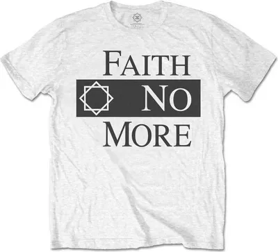 Obrázek produktu pro Faith No More Classic Logo V.2 White L Tričko