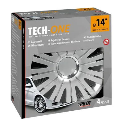Produktbild von 14" Zoll Radkappen Silber Radzierblenden Radblenden 31556 PILOT