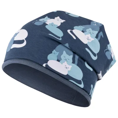 Produktbild von Mädchen Mütze Übergangsmütze Beanie Kindermütze Baby Tiermotive, Dunkelblau, Gr. 50-52
