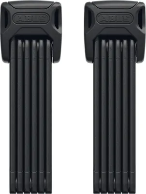 Produktbild von ABUS Faltschloss Bordo 6000K mit SH-Schlosshalter - 2er Set - Fahrradschlösser mit XPlus Zylinder für hohen Manipulationsschutz - ABUS-Sicherheitslevel 10 - Länge 90 cm, Schwarz