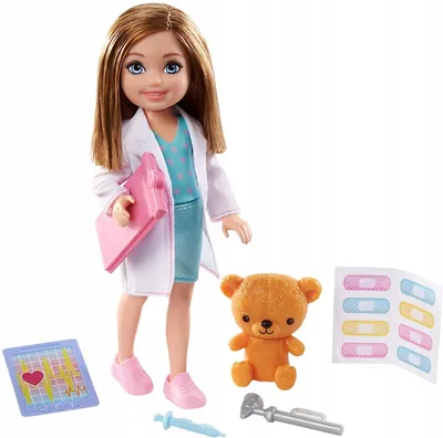 Produktbild von Mattel GTN86; GTN88 - Barbie Chelsea Karriere Puppe Ärztin