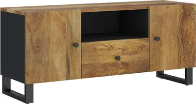 Produktbild von vidaXL TV-Schrank 105x33,5x46 cm Massivholz Mango & Holzwerkstoff