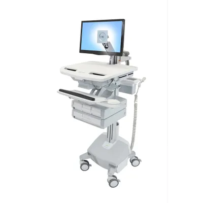 Produktbild von ERGOTRON StyleView Wagen mit LCD-Arm LiFe-Antrieb 4 Schublade EU SAU-EU