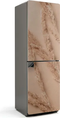 Produktbild von Natürliche Grashalme – Magnetische Kühlschrank Abdeckung – Dekorfolie magnetisch Küche – Kühlschrank Magnet Deko – selbstklebende Magnettafel – Magnetfolie für Kühlschranktür – 60x190 cm