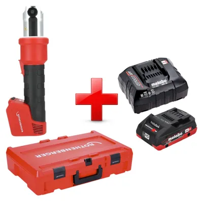 Zdjęcie produktu dla Zaciskarka akumulatorowa Rothenberger ROMAX NANO 18 V 34 kN CAS + 1x akumulator LiHD 4,0 Ah + ładowarka + Rocase