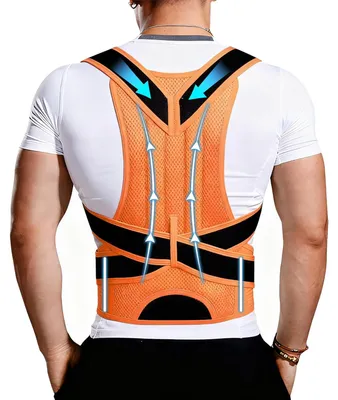 Produktbild von Rücken Geradehalter, Rückenstützgürtel Haltungskorrektur Damen Herren, Back Posture Corrector, Verstellbar & Atmungsaktiv Zur Korrektur von Rückengurt, als Haltungstrainer und Rückenstütze