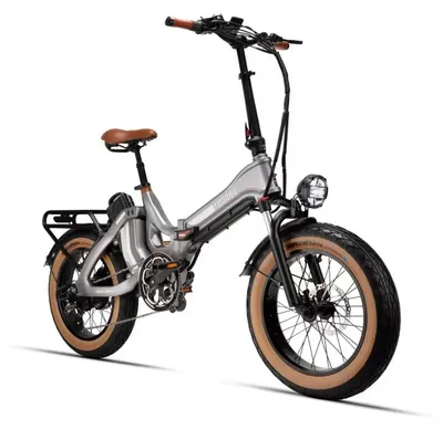 Image de Vélo électrique ONE - VTT électrique pliable de ville - Moteur 250W 48V - Pneus "fatbike" de 50 cm - Batterie lithium 28,8Ah - Pour 2 personnes - Gris