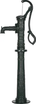 Produktbild von SucceBuy Antike Schwengelpumpe im Vintage-Stil, 6 m Förderhöhe, Gusseisen-Nostalgiepumpe mit erhöhtem Sockel, NPT 1-1/4 Zoll Anschluss, Handpumpe für Garten, Teich, Hof und Bauernhof, Grün