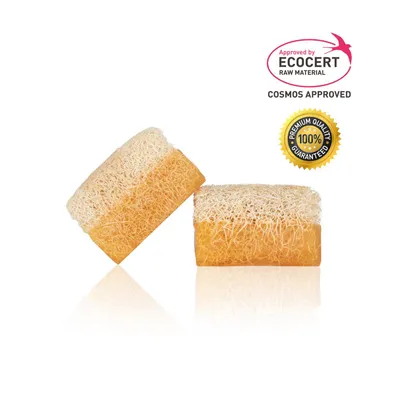 Produktbild von Zitronenseife mit Luffa | Handgemachte pH Neutrale Seife | Anadoa Naturhaus
