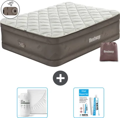Produktbild von Bestway Luftmatratze - 2-Personen - 152 x 203 x 51 cm - Braun - Inklusive Zubehör