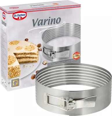 Image de Oetker Ø26-28, pour découper facilement les fonds de tarte, fonds de tarte réguliers grâce aux rails de guidage, (couleur : argent)
