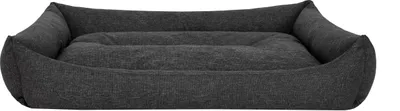 Produktbild von Hundebett Hundeschlafplatz Hundesofa Hundekissen - Eco Ökoleinen - 82 x 60 cm [Größe: XL] - Schwarz