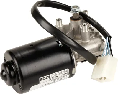 Produktbild von Wischermotor vorne mit 6 Flachsteckern für Fiat 124 Spider CS1 (Bj. 73-79)