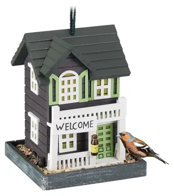 Produktbild von Vogelfutterhaus Vogelhaus Futterhaus - Zum Aufhängen - Pappelholz - 23 x 18 x 18 cm