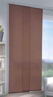 Produktbild von Flächenvorhang „Bert“: Farbe: Braun Größe (HxB): 245x60cm