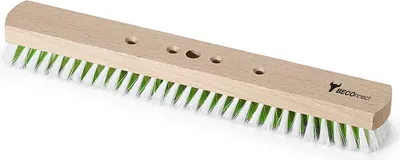Zdjęcie produktu dla BECOnnect Großflächenschrubber breit PP-weiß/grün 40 cm  Holzkörper