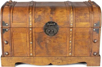 Produktbild von Mica Living Truhe aus Holz - 51 x 28 x 31 cm, Schatztruhe