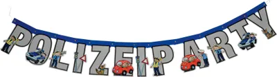 Produktbild von Polizeieinsatz Kindergeburtstag Girlande 165cm