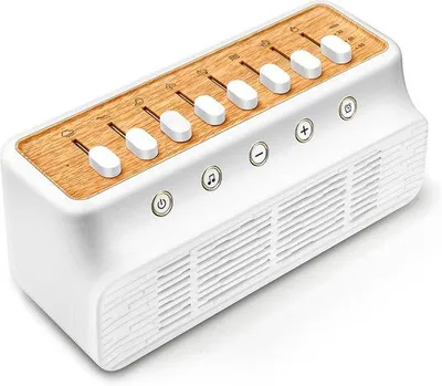Produktbild von Sommerschlafhilfe mit 8 Naturgeräuschen | Bluetooth 5.0 Schlaf-Lautsprecher mit Timer | tragbarer Schlafbeistand für Erwachsene und Babys | Anti-Slip-Design & USB-C/Ladestation | für Zuhause/Büro/Yoga