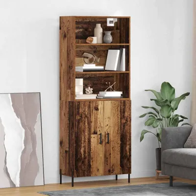 Obrázek produktu pro vidaXL Highboard old wood 69,5 x 32,5 x 180 cm materiál na bázi dřeva