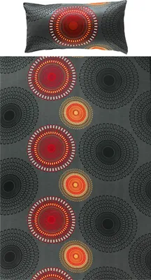 Produktbild von REDBEST Bettwäsche anthrazit-terra 1x 135x200 cm + 1x 40x80 cm
