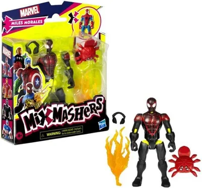 Immagine prodotto di MixMashers Miles Morales. customizable figure to mix and match with accessories. Marvel. Ages 4 and up