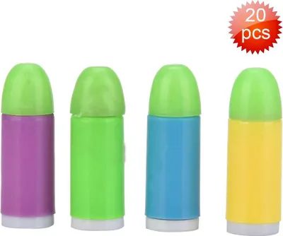 Produktbild von 20 bunte Mini-Kugeln aus weichem EVA-Material, Spielzeugpistolen-Spielzubehör