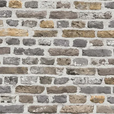 Obrázek produktu pro Profhome 388292-GU 3D netkaná tapeta cihlová matná šedá hnědá béžová bílá 5,33 m2