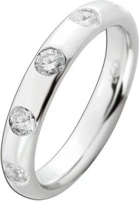 Produktbild von Memoire Ring 0.50ct F VSI Silber 925 Lab Grown Diamanten  18
